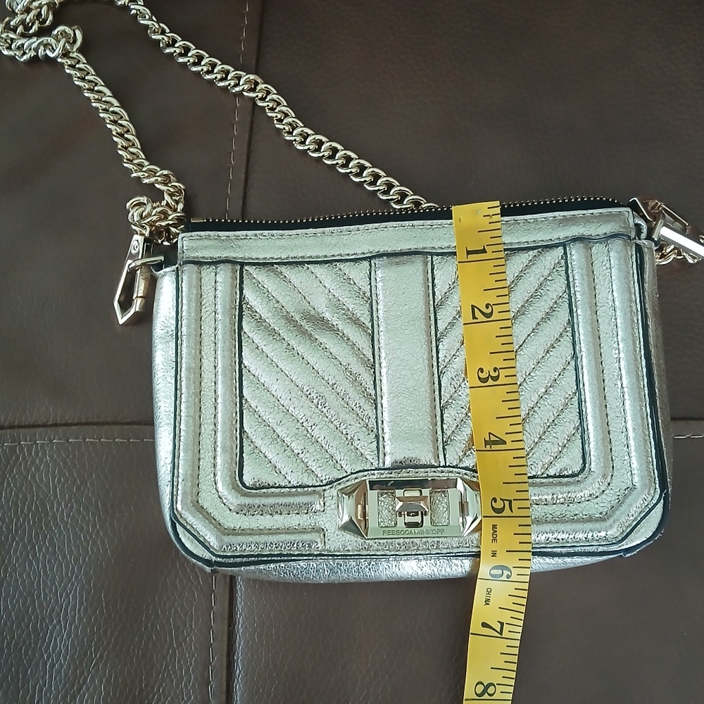 Rebecca Minkoff Gold Purse Shoulder Bag - Picture 9 of 10
